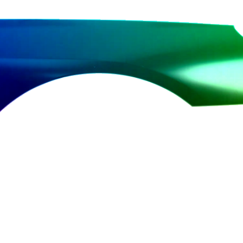 Spatbord rechts Peugeot 407 2004-2010 Gespoten in de gewenste kleur