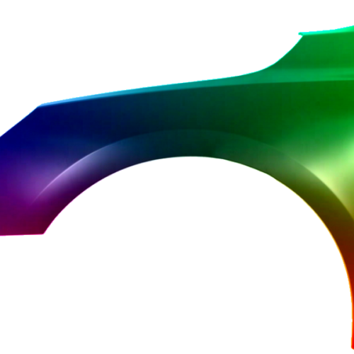 Spatbord links Peugeot 508 2010-2014 Gespoten in gewenste kleur