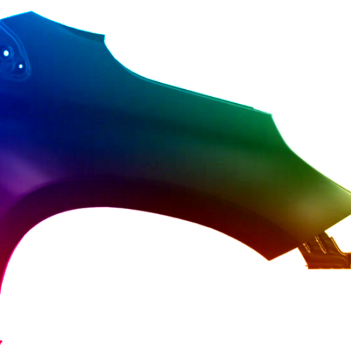 Spatbord rechts Peugeot 2008 2013-2019 Gespoten in de gewenste kleur