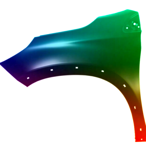 Spatbord links Peugeot 2008 2013-2019 Gespoten in de gewenste kleur