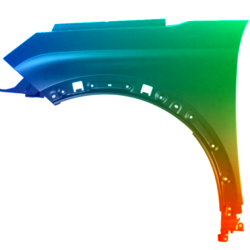 Spatbord links Peugeot 5008 2017-2020 Gespoten in de gewenste kleur