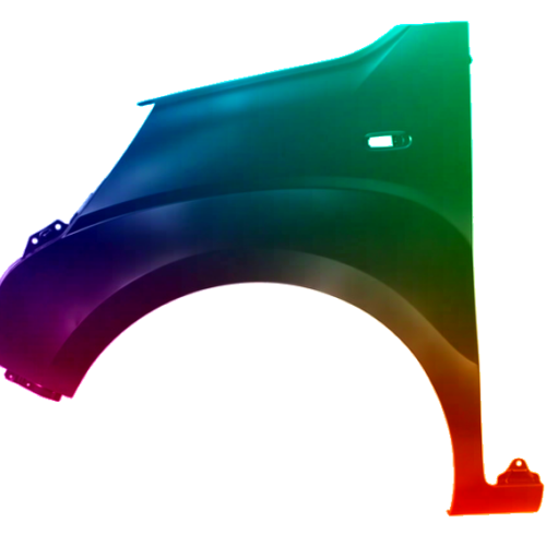 Spatbord links Peugeot Bipper uit 2007 Gespoten in de gewenste kleur