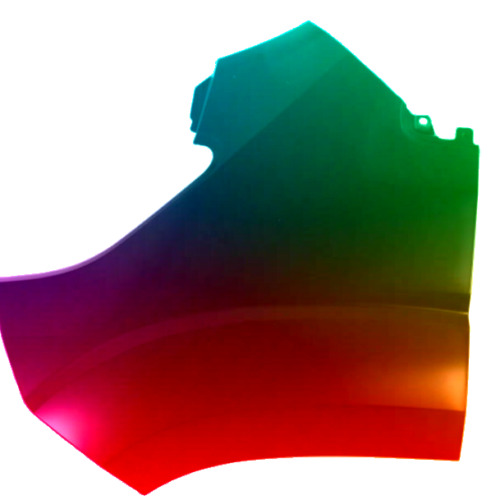 Spatbord links Peugeot Boxer vanaf 2014 Gespoten in de gewenste kleur