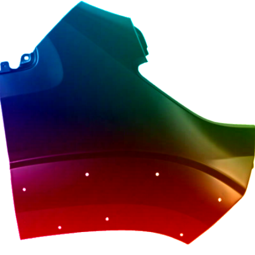 Spatbord rechts Peugeot Boxer vanaf 2014 Gespoten in de gewenste kleur