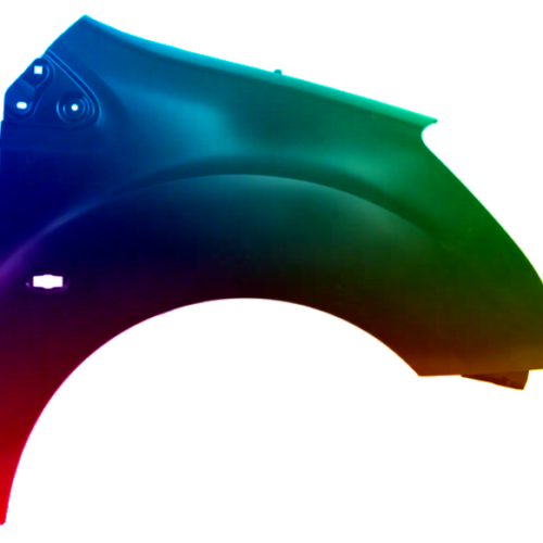 Spatbord rechts Peugeot Partner 2008-2012 Gespoten in de gewenste kleur