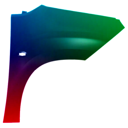 Spatbord rechts Peugeot Partner/Rifter vanaf 2018 Gespoten in de gewenste kleur