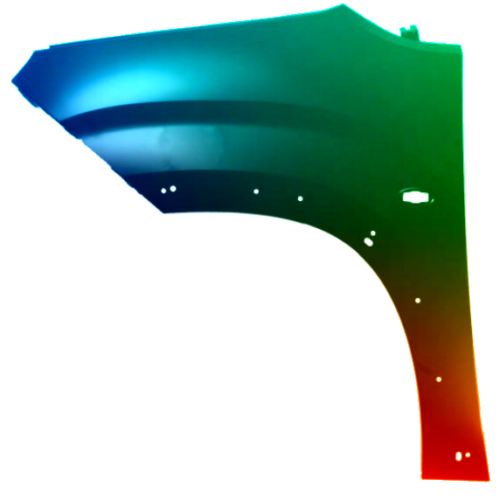 Spatbord links Peugeot Partner/Rifter vanaf 2018 Gespoten in de gewenste kleur