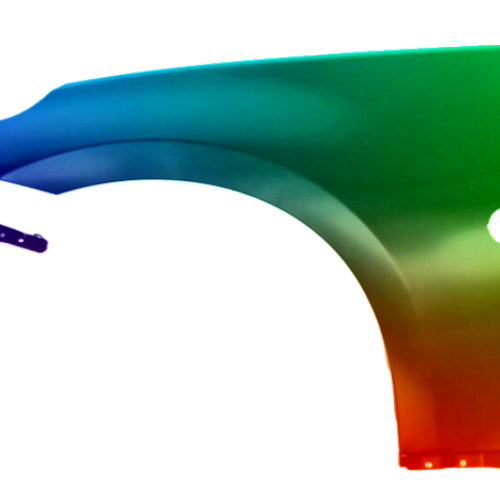 Spatbord links Nissan 370 Z (Z34) vanaf 2009 Gespoten in de gewenste kleur