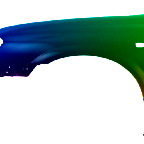 Spatbord links Nissan Almera (N16) 2000-2002 Gespoten in de gewenste kleur
