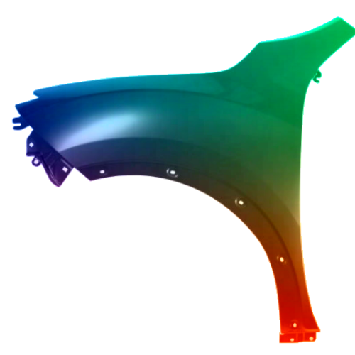 Spatbord links Nissan Juke (F15) 2014-2019 Gespoten in de gewenste kleur