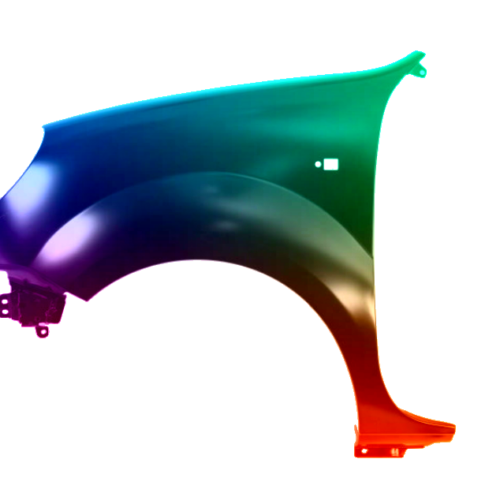 Spatbord links Nissan Kubistar (X76) van 2003 Gespoten in de gewenste kleur