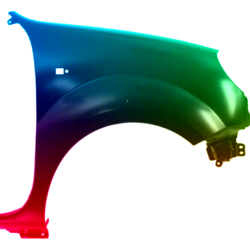 Spatbord rechts Nissan Kubistar (X76) vanaf 2003 Gespoten in de gewenste kleur