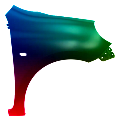 Spatbord rechts Nissan Micra (K13) 2010-2013 Gespoten in de gewenste kleur
