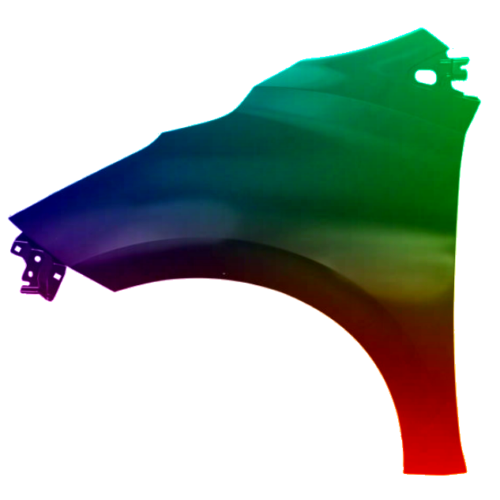 Spatbord links Nissan Micra (K14) vanaf 2017 Gespoten in de gewenste kleur