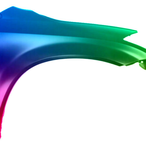 Spatbord rechts Nissan Murano (Z50) 2003-2007 Gespoten in de gewenste kleur