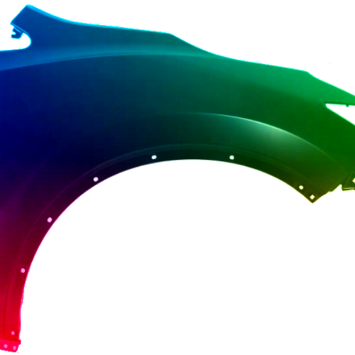 Spatbord rechts Nissan Murano (Z52) van 2014 Gespoten in de gewenste kleur
