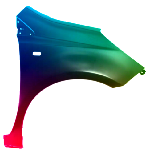 Spatbord rechts Nissan Note (E11) 2006-2009 Gespoten in de gewenste kleur
