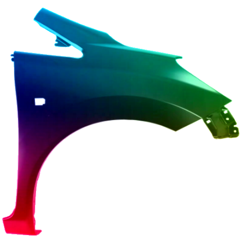 Spatbord rechts Nissan Note (E12) vanaf 2013 Gespoten in de gewenste kleur