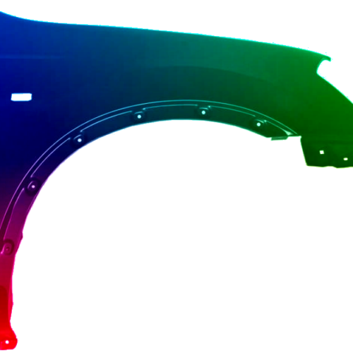 Spatbord rechts Nissan Qashqai (J10) 2007-2010 Gespoten in de gewenste kleur