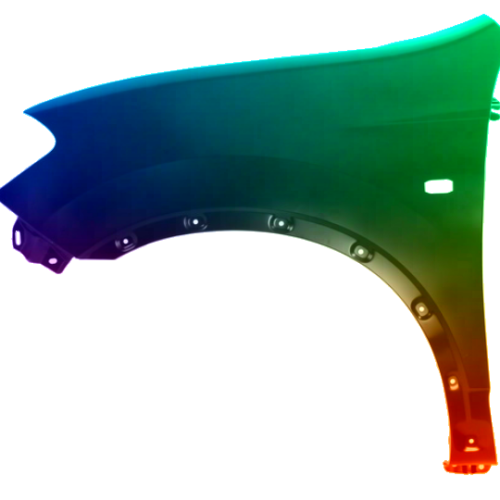 Spatbord links Nissan Qashqai (J10) 2010-2014 Gespoten in gewenste kleur