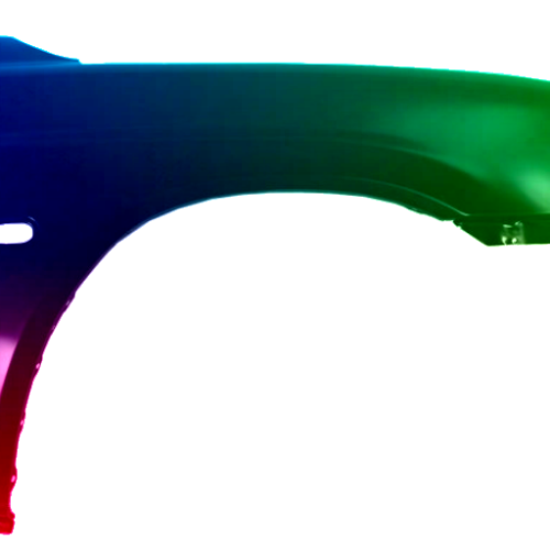 Spatbord rechts Mitsubishi L200 1996-2001 Gespoten in de gewenste kleur