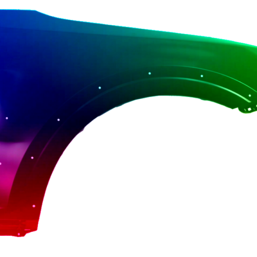 Spatbord rechts Mitsubishi Pajero (V80/V90) vanaf 2006 Gespoten in de gewenste kleur