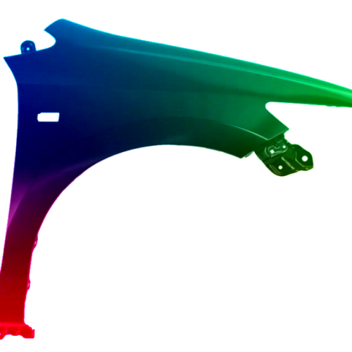 Spatbord rechts Honda City (GM) vanaf 2009 Gespoten in de gewenste kleur