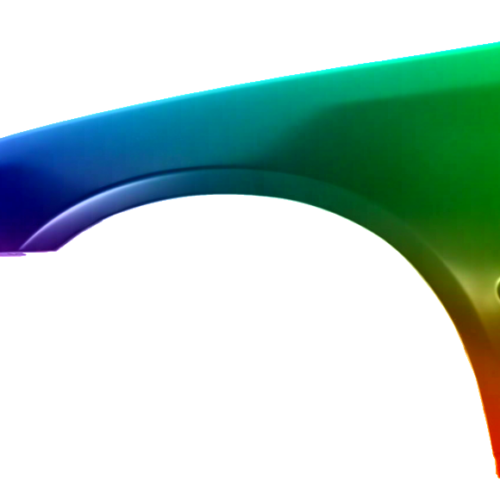 Spatbord links Honda Civic HB/Coupe (EG/EJ) 1991-1995 Gespoten in de gewenste kleur