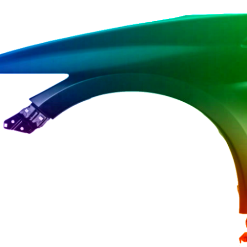 Spatbord links Honda CR-Z (ZF-1) vanaf 2010 Gespoten in de gewenste kleur