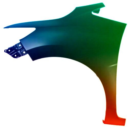 Spatbord links Honda Jazz/Fit vanaf 2015 Gespoten in de gewenste kleur