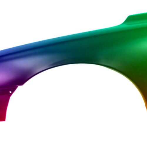 Spatbord links Volvo S60 (RS) 2000-2004 Gespoten in de gewenste kleur