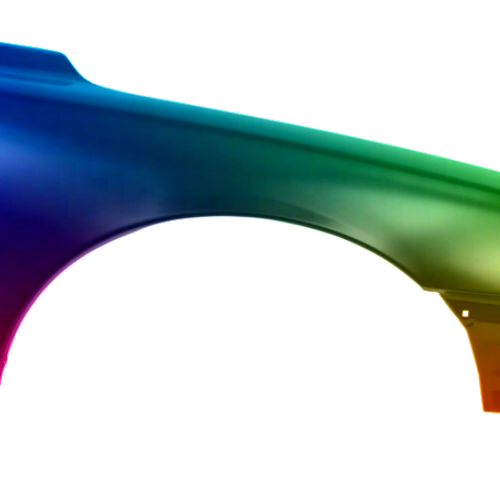 Spatbord rechts Volvo S60 (RS) 2000-2004 Gespoten in de gewenste kleur