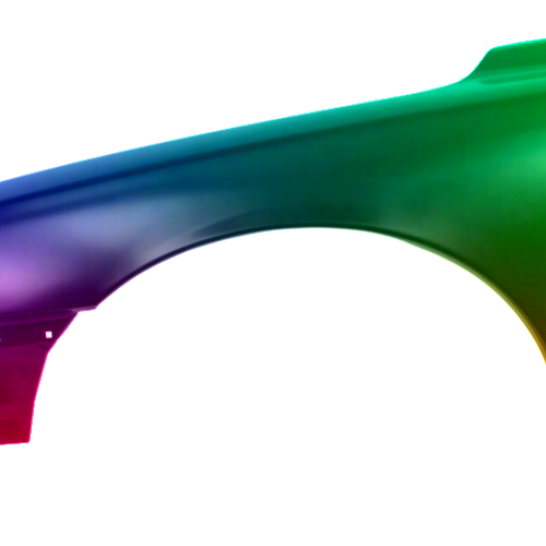 Spatbord links Volvo V70 (P80) 2004-2007 Gespoten in de gewenste kleur