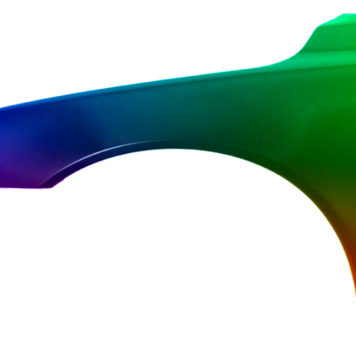 Spatbord links Volvo V70 (BW) vanaf 2007 Gespoten in de gewenste kleur