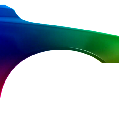 Spatbord rechts Volvo V70 (BW) vanaf 2007 Gespoten in de gewenste kleur