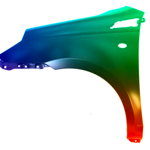 Spatbord links Chevrolet Aveo HB (T255) 2008-2011 Gespoten in gewenste kleur