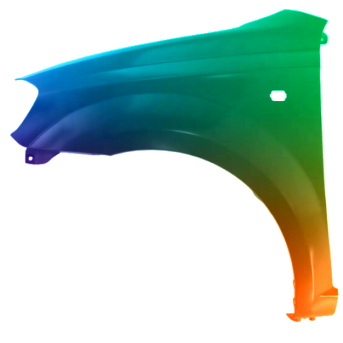 Spatbord links Chevrolet Aveo SDN (T250) 2006-2011 Gespoten in gewenste kleur