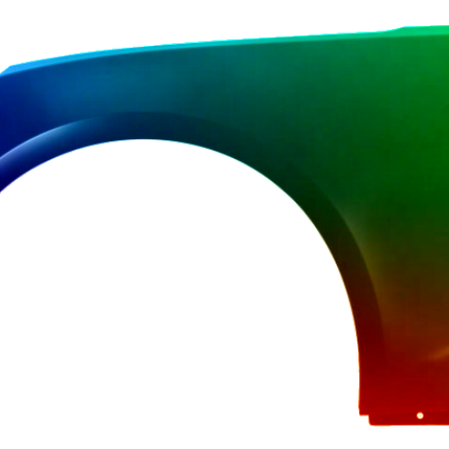 Spatbord links Chevrolet Camaro uit 2015 Gespoten in de gewenste kleur