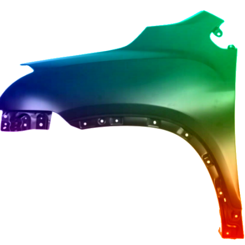 Spatbord links Chevrolet Trax uit 2013 Gespoten in de gewenste kleur