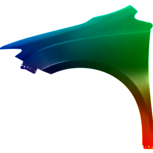 Spatbord links Chrysler Pacifica vanaf 2020 Gespoten in de gewenste kleur