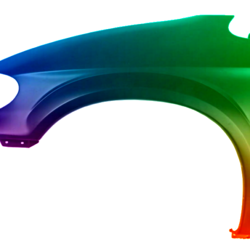 Spatbord links Chrysler Voyager (RG/RS) 2000-2004 Gespoten in gewenste kleur