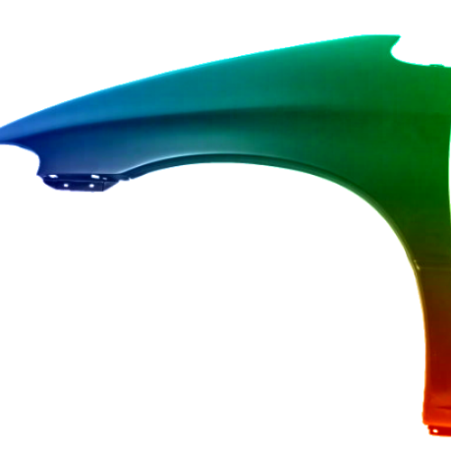 Spatbord links Dodge Caravan (GS/NS) 1995-2000 Gespoten in gewenste kleur