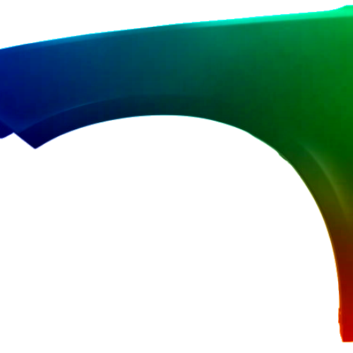 Spatbord links Dodge Charger uit 2014 Gespoten in gewenste kleur