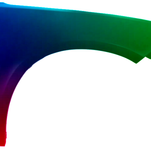 Spatbord rechts Dodge Charger uit 2014 Gespoten in de gewenste kleur