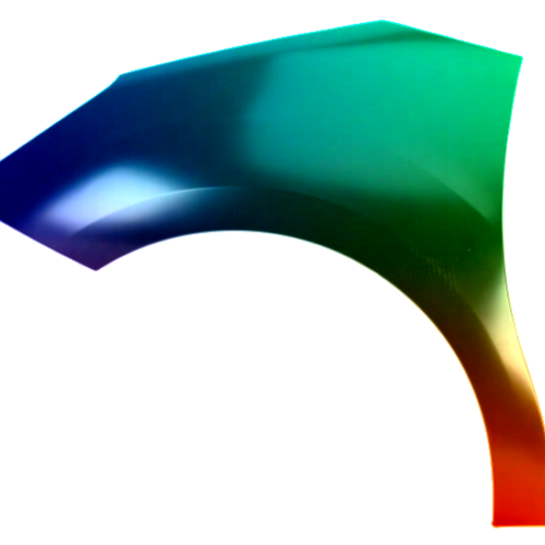 Spatbord links DS 3 uit 2015 Gespoten in de gewenste kleur