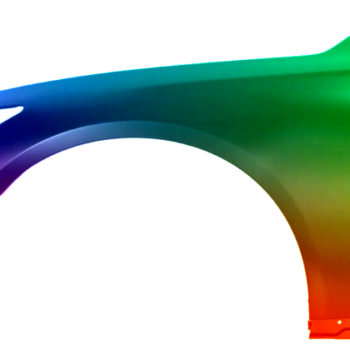 Spatbord links Infiniti Q50 uit 2013 Gespoten in de gewenste kleur