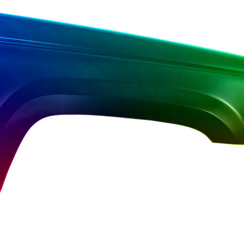 Spatbord rechts Jeep Grand Cherokee (Z) 1993-1998 Gespoten in de gewenste kleur