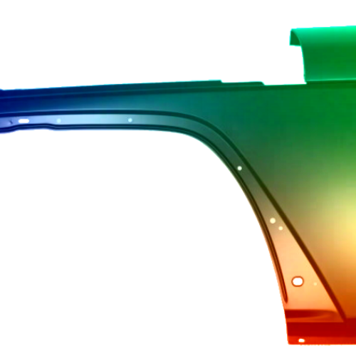 Spatbord links Jeep Wrangler (JK) vanaf 2006 Gespoten in de gewenste kleur