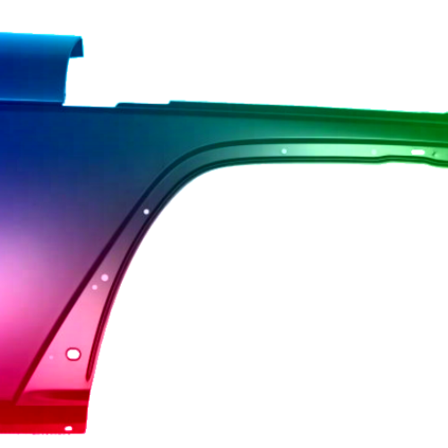 Spatbord rechts Jeep Wrangler (JK) vanaf 2006 Gespoten in de gewenste kleur