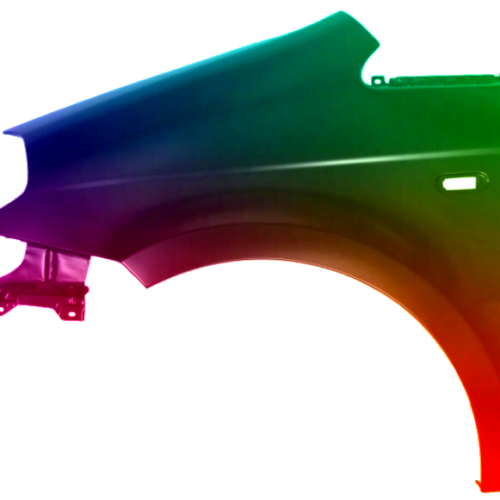 Spatbord links Lancia Musa (350) 2004-2007 Gespoten in gewenste kleur